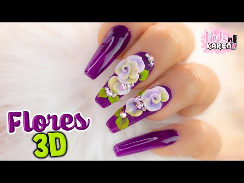 disenos-de-unas-acrilicas-3d-flores-7