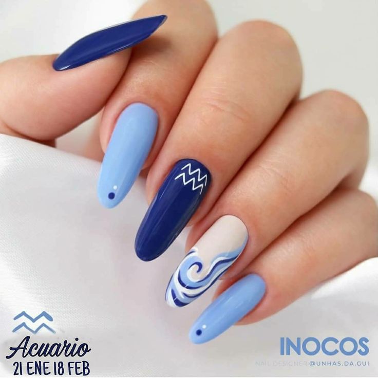 Diseños De Uñas Acrilicas Acuario