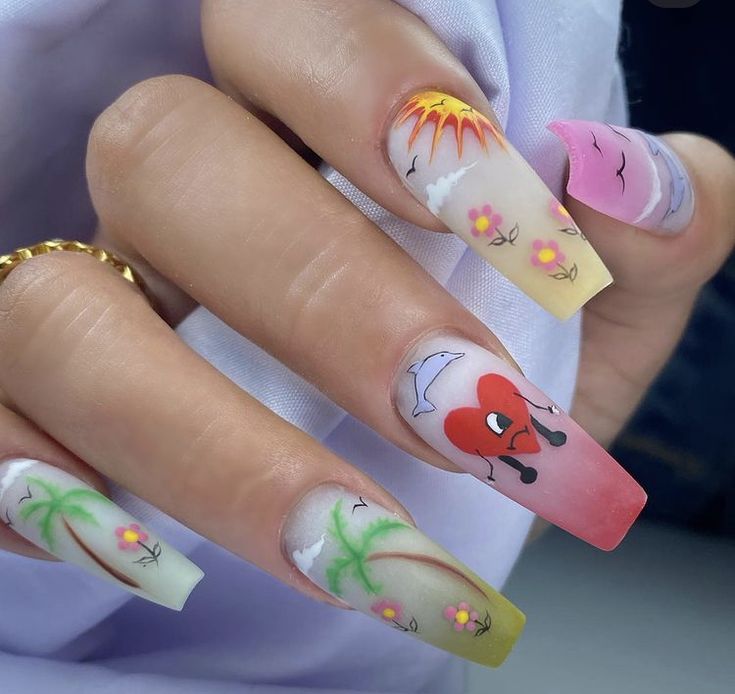 Diseños De Uñas Bad Bunny