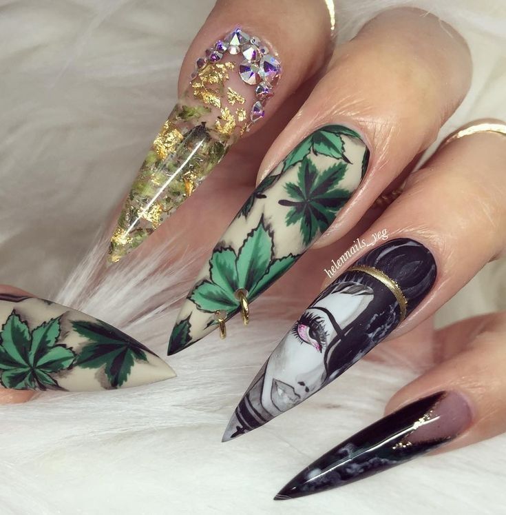 Diseños De Uñas Con Estilografos Y Malandas