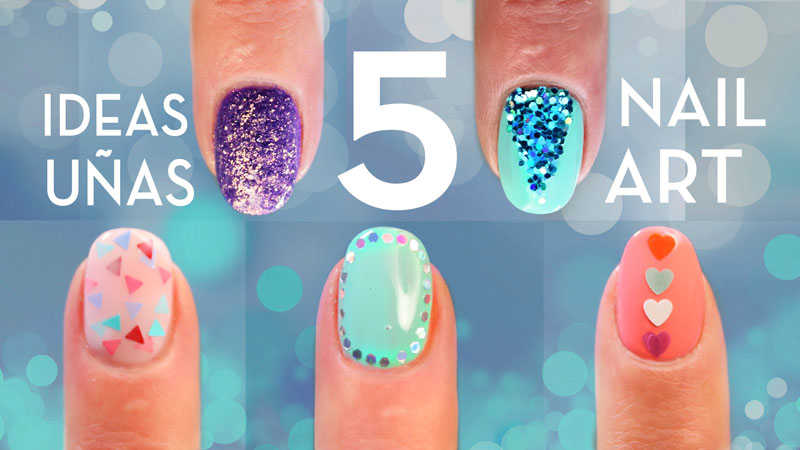 Diseños De Uñas Con Glitter Paso a Paso