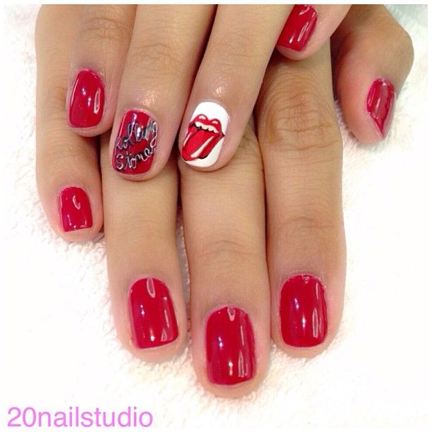 Diseños De Uñas Con Imagenes De Rolling Stones
