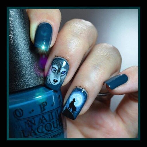 Diseños De Uñas Con Lobos