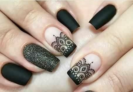 Diseños De Uñas Con Mandalas Dark