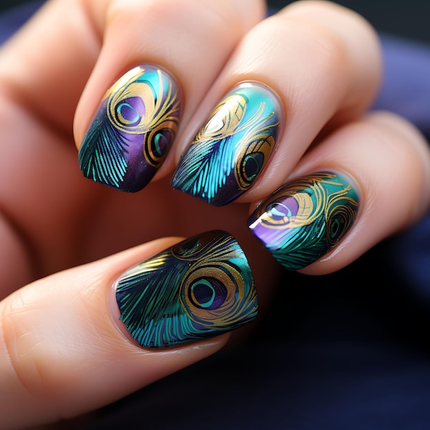 disenos-de-unas-con-plumas-de-pavo-real-6