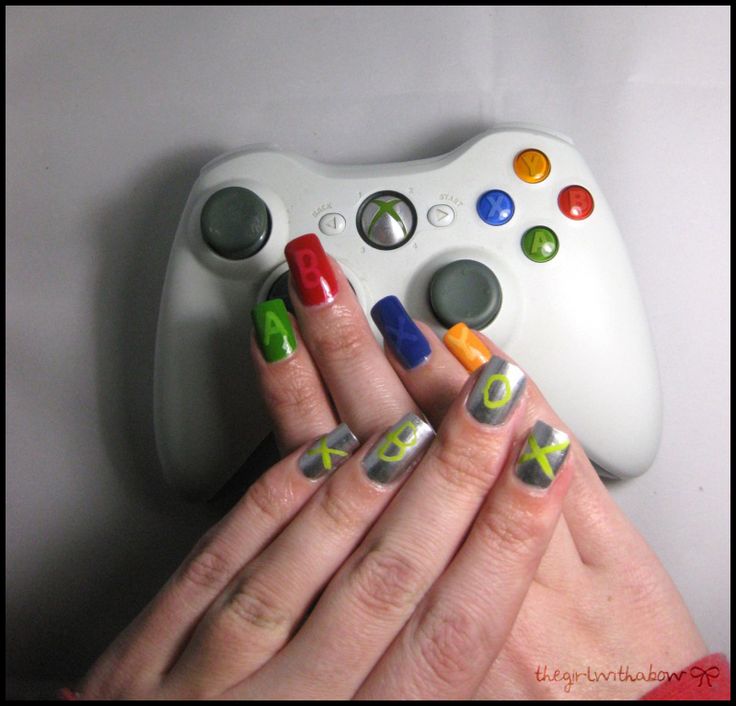 Diseños De Uñas Control De Xbox