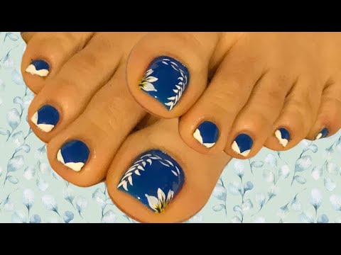 Diseños De Uñas De Los Piea Con Eamaltr Azul