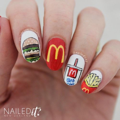 Diseños De Uñas De Mc Donalds