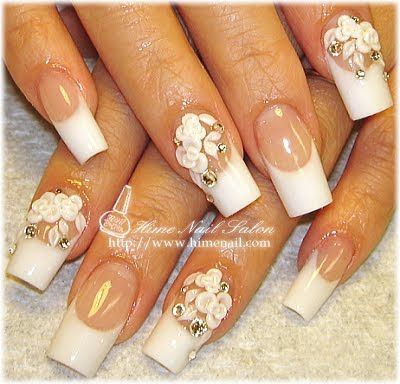 Diseños De Uñas De Novias en 3 D