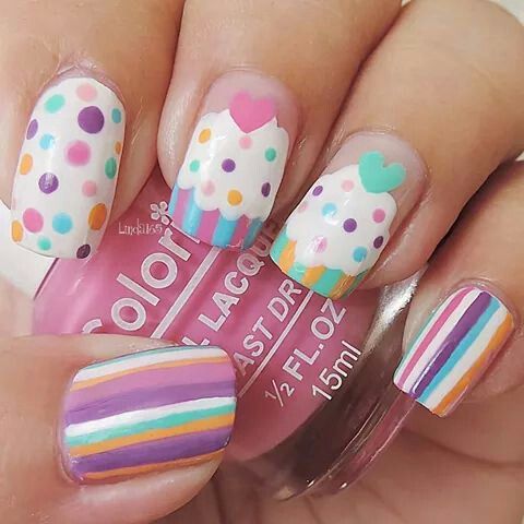 Diseños De Uñas De Pastelitos