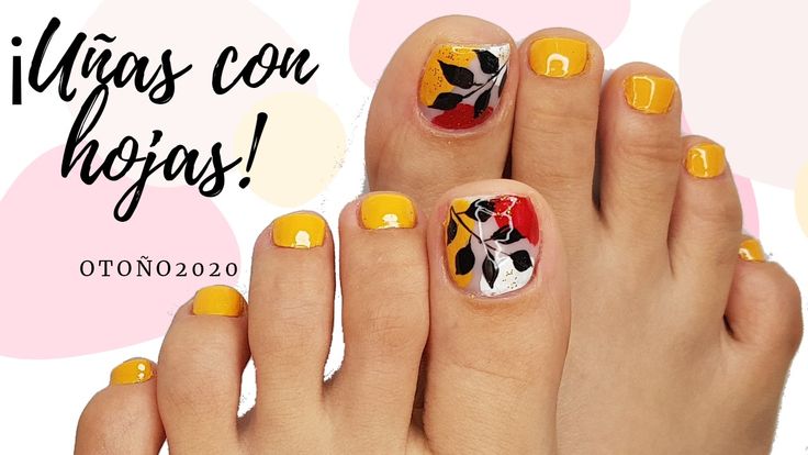 Diseños De Uñas De Pies Otoño Invierno