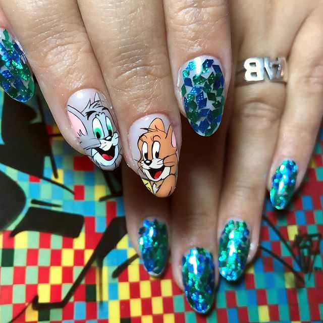 disenos-de-unas-de-tom-y-jerry-7
