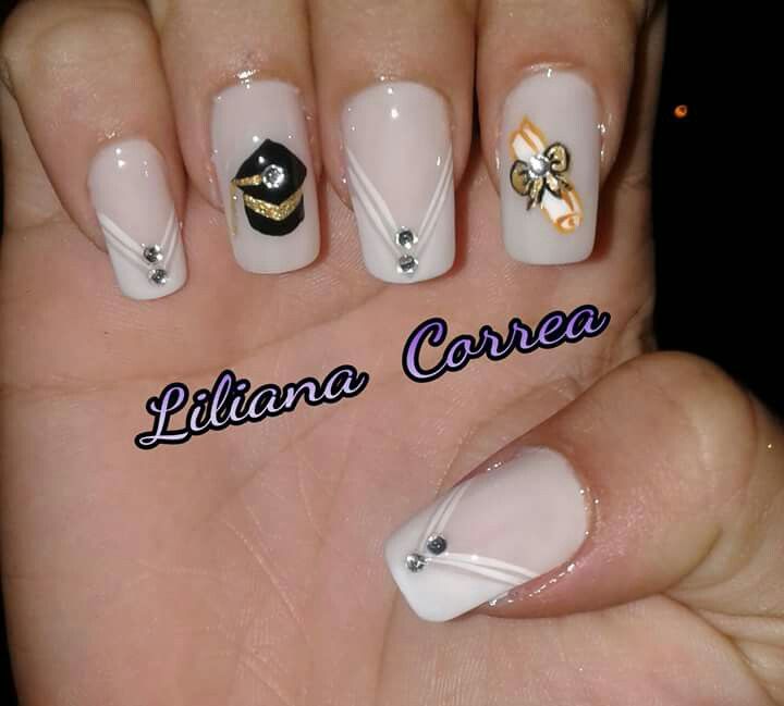 Diseños De Uñas Decoradas Para Graduacion