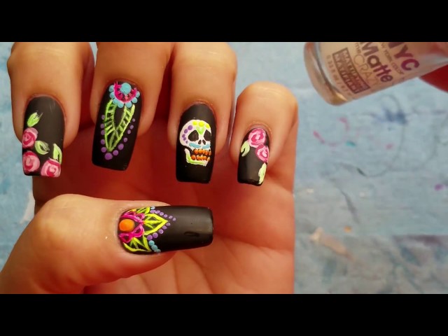 disenos-de-unas-dia-de-muertos-faciles-3