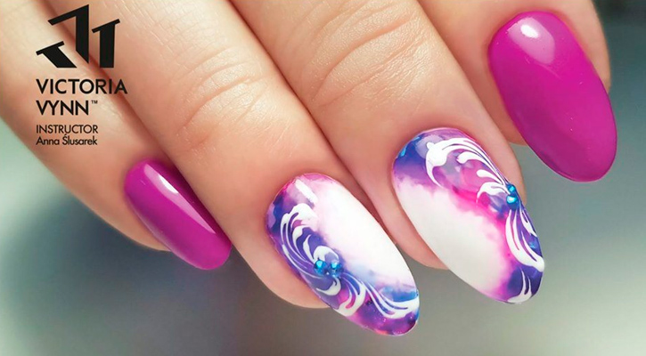 Diseños De Uñas Efecto Acuarela