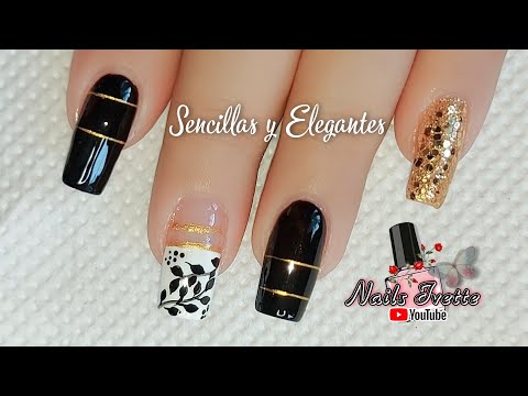 disenos-de-unas-elegantes-negro-con-dorado-7