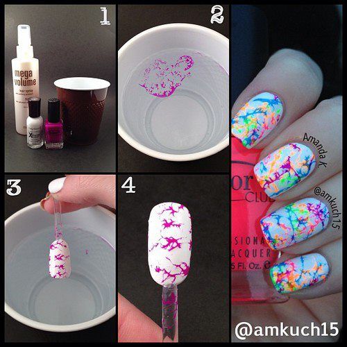 Diseños De Uñas en Agua Tutorial