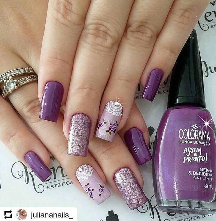 disenos-de-unas-faciles-morado-y-plata-6