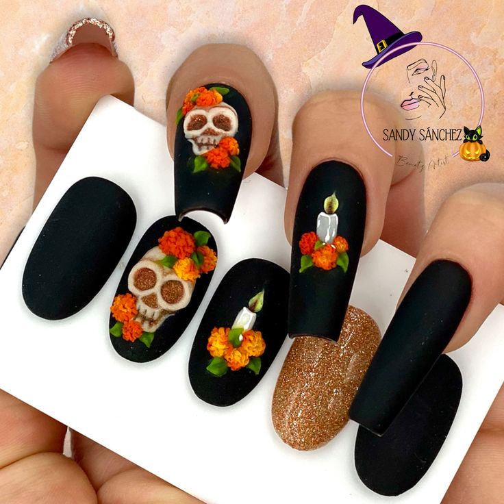 disenos-de-unas-flor-de-cempasuchil-1