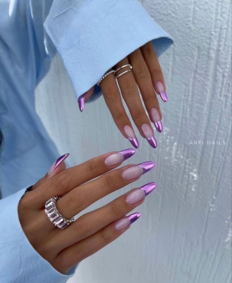 disenos-de-unas-francesas-metalicas-6