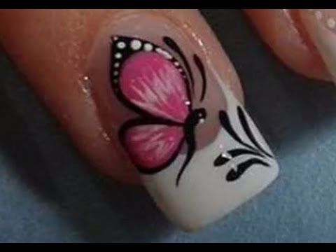 Diseños De Uñas Mariposas Faciles