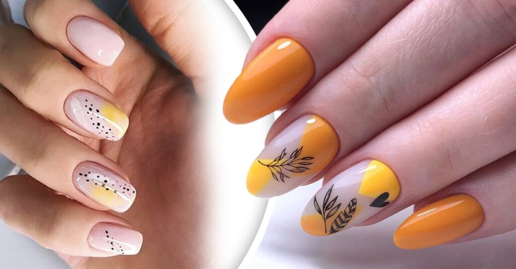 Diseños De Uñas Mostaza