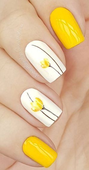 disenos-de-unas-pintadas-amarillas-1