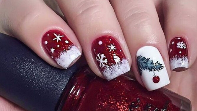 Diseños De Uñas Semipermanentes Navideñas
