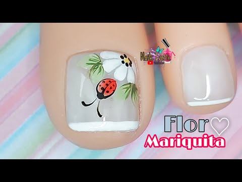 mariquita-flor-disenos-de-unas-para-los-pies-3