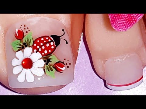 mariquita-flor-disenos-de-unas-para-los-pies-6