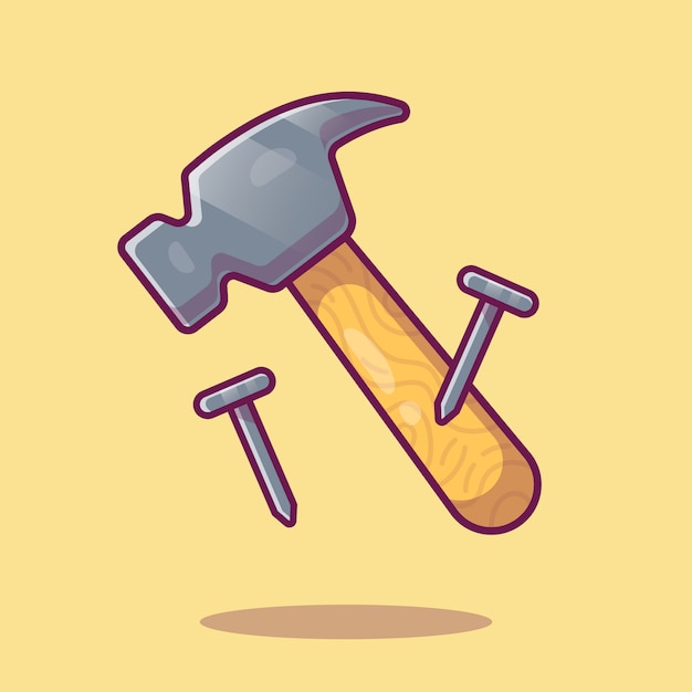 martillo-de-una-diseno-plano-dibujo-1