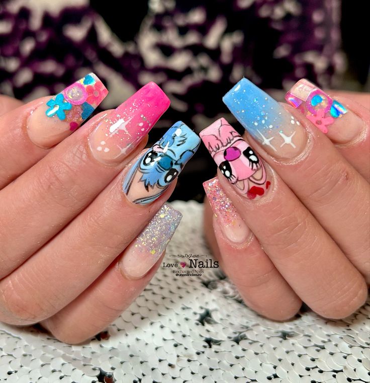 unas-de-acrilico-disenos-de-stitch-7