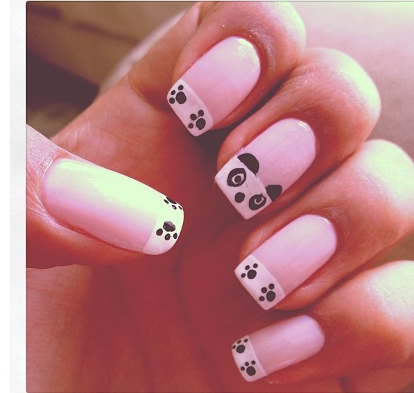 unas-de-moda-con-diseno-de-pandas-1